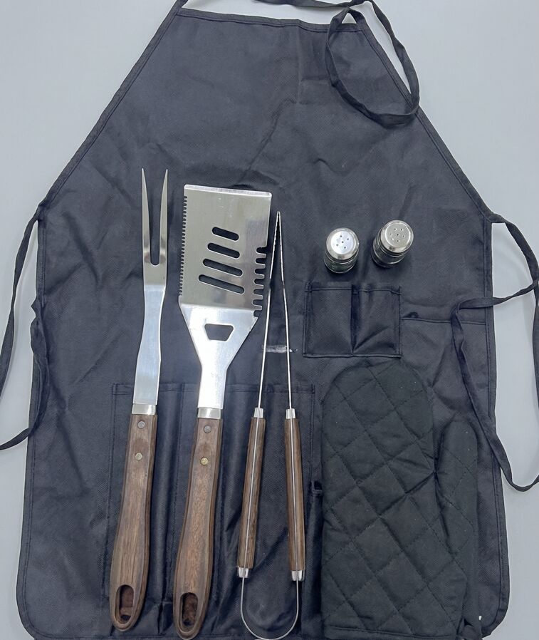 EmberTech BBQ Apron and 6 piece BBQ Set