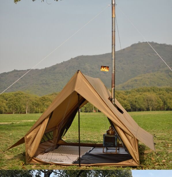 TTHW01 camping tent with chimney