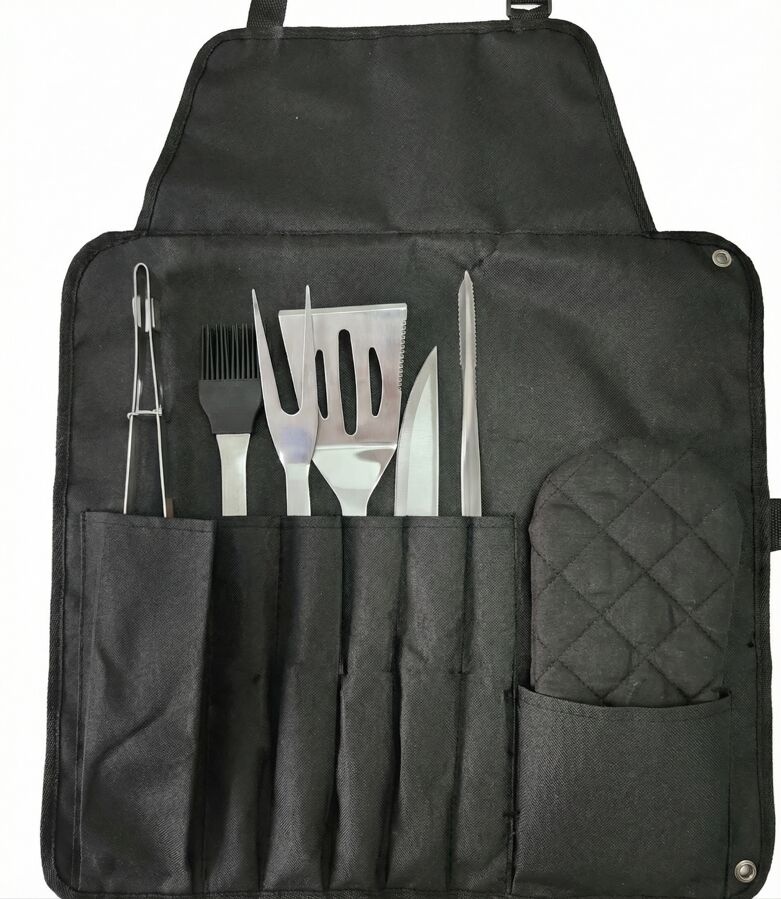 FireGuard BBQ Apron and 12 piece BBQ Set