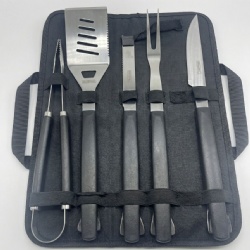 5 Piece BBQ Tool Set Stainless Steel Grill Utensils