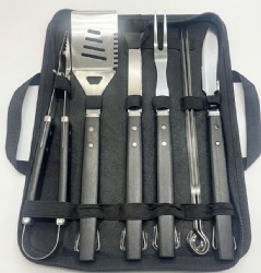 9-Piece BBQ Tool Set - Stainless Steel Grilling Utensils with Oxford Bag