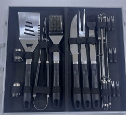 18-Piece BBQ Grill Tool Kit with Aluminum Case