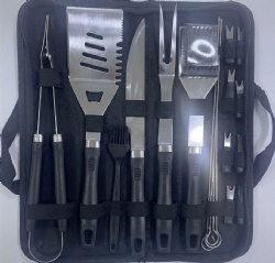 18-Piece BBQ Tool Set - Stainless Steel Grill Utensil Kit