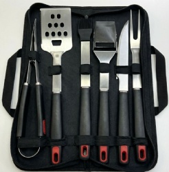 Texasmaster BBQ Tool Set, 6-pc