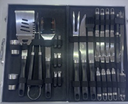 26-Piece BBQ Tool Set with Aluminum Case