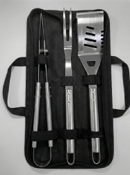 3-Piece BBQ Tool Set with Oxford Cloth Case