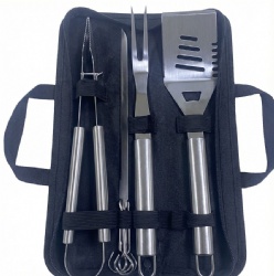 7-Piece BBQ Tool Set - Stainless Steel Grilling Kit for Outdoor Cooking