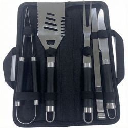 8-Piece BBQ Tool Set Stainless Steel Grill Kit - Portable & Durable