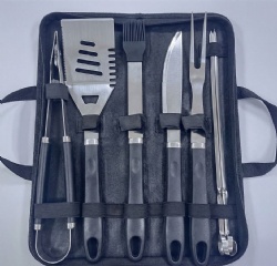 9-Piece BBQ Tool Set - Stainless Steel Grill Utensils with Oxford Cloth Carry Case