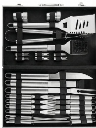 Aluminum BBQ Grill Set - 26 Piece Stainless Steel Grill Accessories