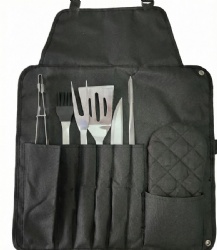 BBQ Apron Set - 12 Piece Grilling Accessories Kit