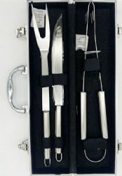 BBQ Tool Set 3-Piece in Aluminum Case