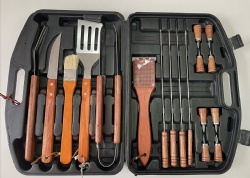 BBQ Tool Set in Case - 3 Piece BBQ Grill Accessories