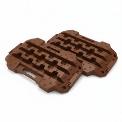 GripAdvantage Off-Road Recovery Traction Boards, 3.5-ton in Dark Brown